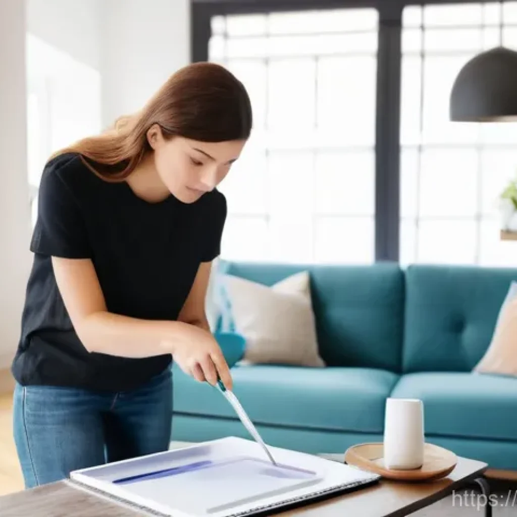 홈스타일링 취업에 유리한 경력 쌓는 법 - **Image Prompt 1: Hands-on Home Styling Internship**
A bright, well-lit image of a modern living...