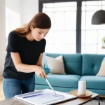 홈스타일링 취업에 유리한 경력 쌓는 법 - **Image Prompt 1: Hands-on Home Styling Internship**
A bright, well-lit image of a modern living...